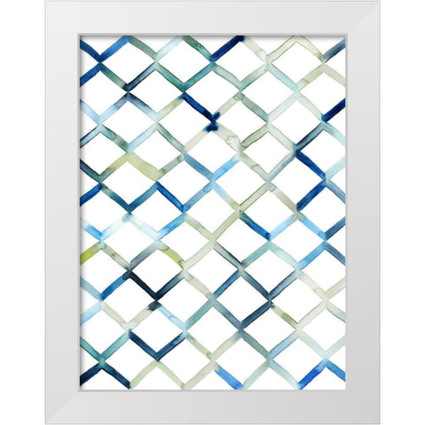 Sea Lattice II White Modern Wood Framed Art Print by Popp, Grace