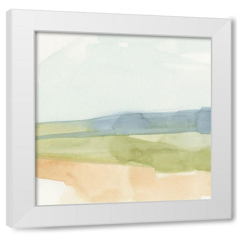 Pastel Slopes I White Modern Wood Framed Art Print by Caroline, Emma