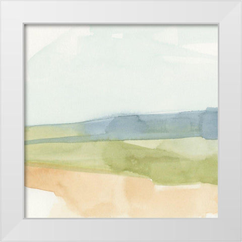 Pastel Slopes I White Modern Wood Framed Art Print by Caroline, Emma