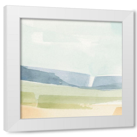 Pastel Slopes II White Modern Wood Framed Art Print by Caroline, Emma