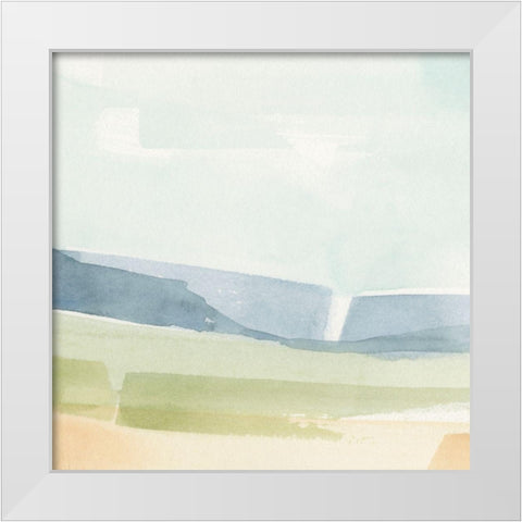 Pastel Slopes II White Modern Wood Framed Art Print by Caroline, Emma