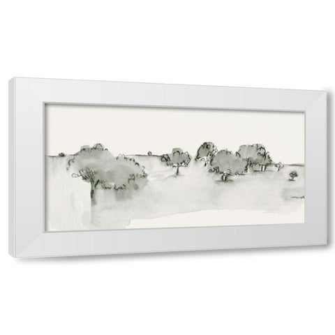 Scenic Scribble I White Modern Wood Framed Art Print by Caroline, Emma