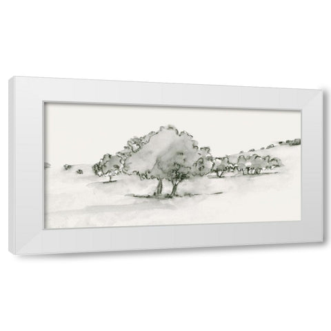 Scenic Scribble II White Modern Wood Framed Art Print by Caroline, Emma