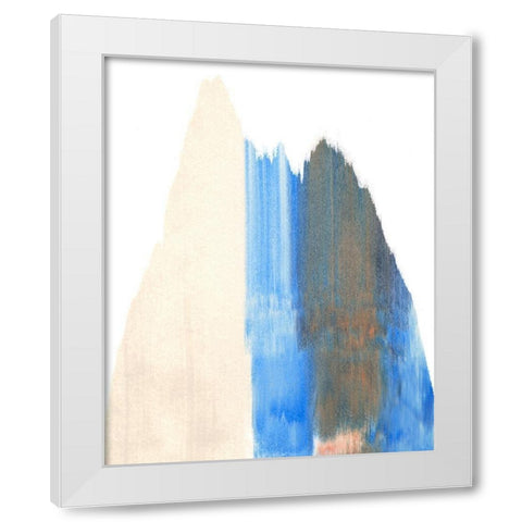 Seismic Slide I White Modern Wood Framed Art Print by Caroline, Emma