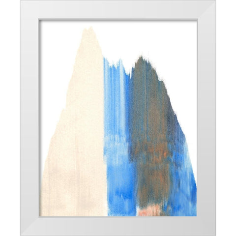 Seismic Slide I White Modern Wood Framed Art Print by Caroline, Emma