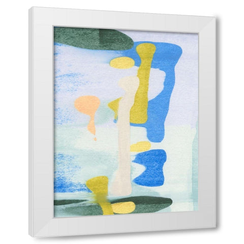 Rorschach Rainbow I White Modern Wood Framed Art Print by Caroline, Emma