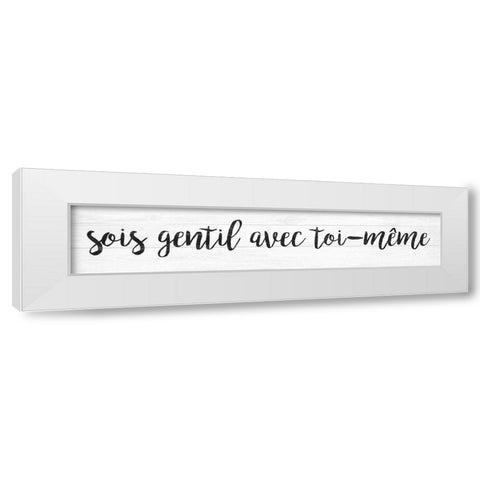 French Typography IV White Modern Wood Framed Art Print by Hambly, Anna
