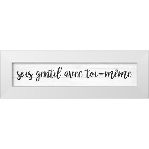 French Typography IV White Modern Wood Framed Art Print by Hambly, Anna