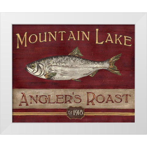 Lodge Coffee I White Modern Wood Framed Art Print by Vess, June Erica