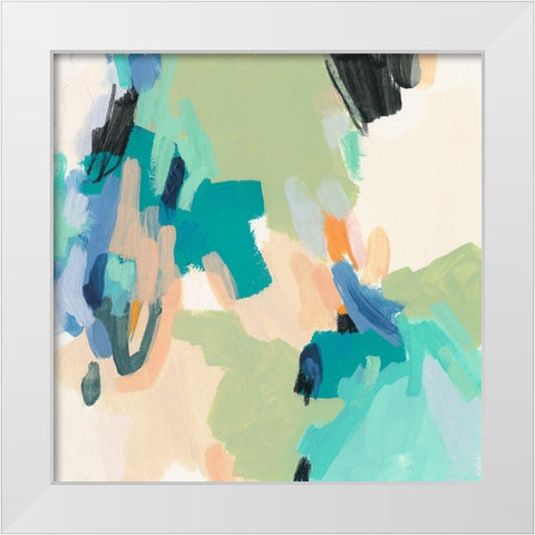 Soft Serve III White Modern Wood Framed Art Print by Vess, June Erica