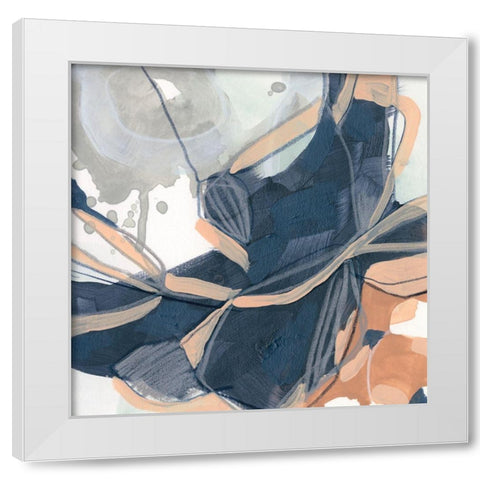 Sienna Spindle II White Modern Wood Framed Art Print by Vess, June Erica