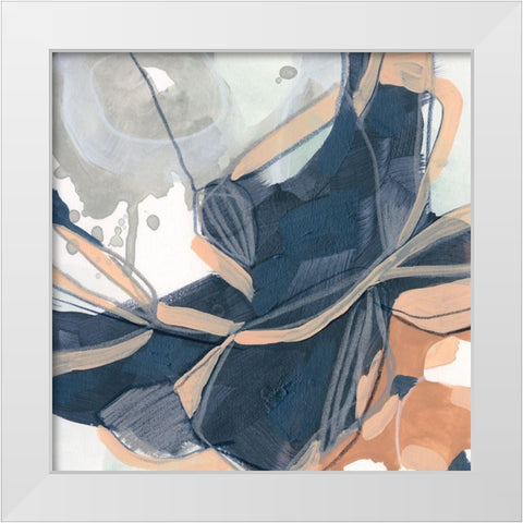 Sienna Spindle II White Modern Wood Framed Art Print by Vess, June Erica