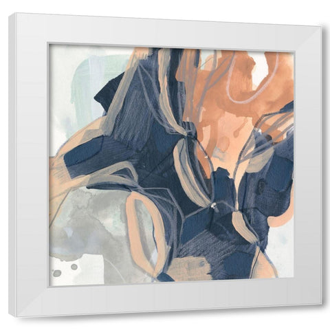 Sienna Spindle IV White Modern Wood Framed Art Print by Vess, June Erica