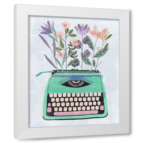 Nourishing Words II White Modern Wood Framed Art Print by Wang, Melissa