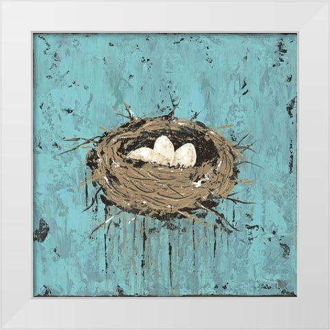 A New Beginning I White Modern Wood Framed Art Print by Reynolds, Jade