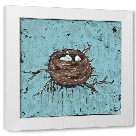 A New Beginning II White Modern Wood Framed Art Print by Reynolds, Jade