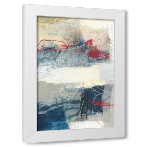 Frazil II White Modern Wood Framed Art Print by Jachimiec, Sue