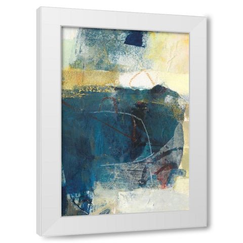 Frazil III White Modern Wood Framed Art Print by Jachimiec, Sue