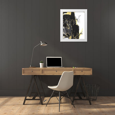 Port of Call IV White Modern Wood Framed Art Print by Combs, Joyce