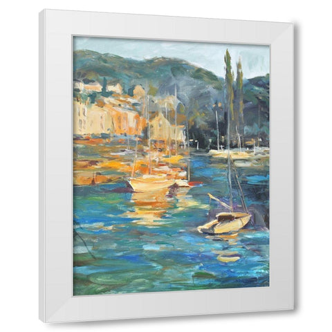 Harbor Side I White Modern Wood Framed Art Print by Stevens, Allayn