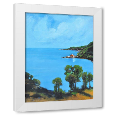 Harbor Side III White Modern Wood Framed Art Print by Stevens, Allayn