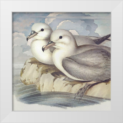 Surf and Sand I White Modern Wood Framed Art Print by Hunziker, Steve