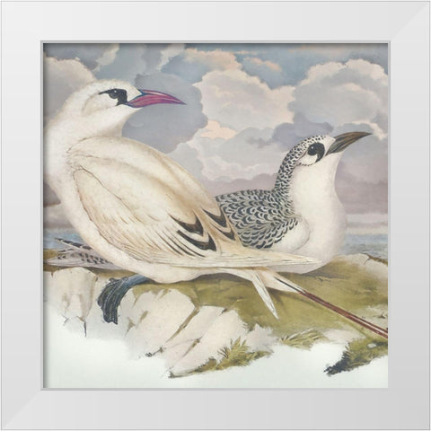 Surf and Sand II White Modern Wood Framed Art Print by Hunziker, Steve