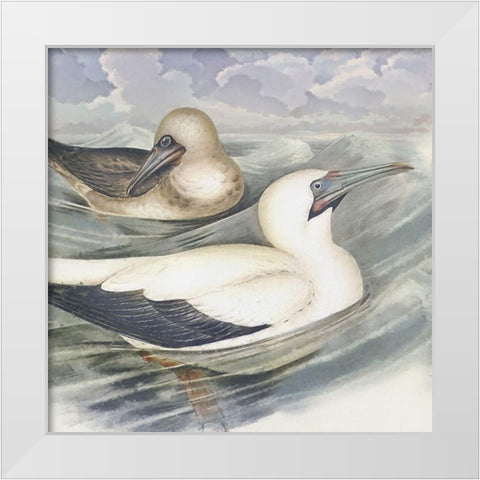 Surf and Sand III White Modern Wood Framed Art Print by Hunziker, Steve