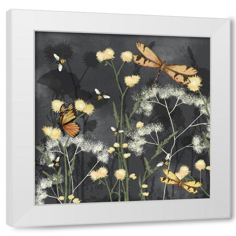 Garden Magic I White Modern Wood Framed Art Print by Reynolds, Jade