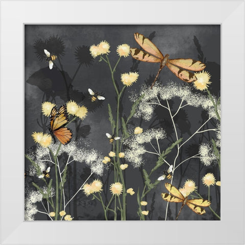 Garden Magic I White Modern Wood Framed Art Print by Reynolds, Jade