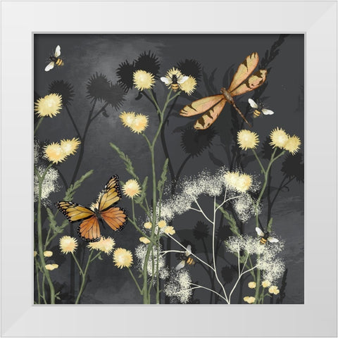 Garden Magic II White Modern Wood Framed Art Print by Reynolds, Jade