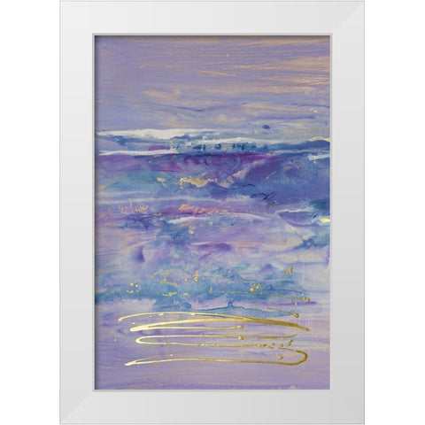 Canyon and Hill I White Modern Wood Framed Art Print by Combs, Joyce