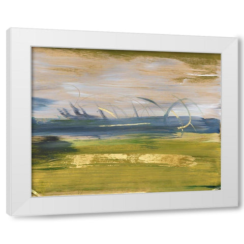 Sky and Land I White Modern Wood Framed Art Print by Combs, Joyce