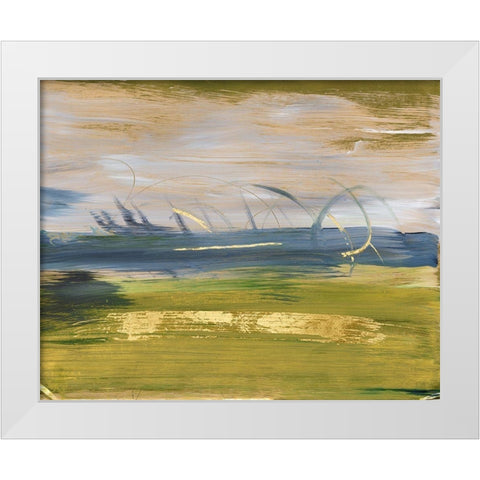Sky and Land I White Modern Wood Framed Art Print by Combs, Joyce