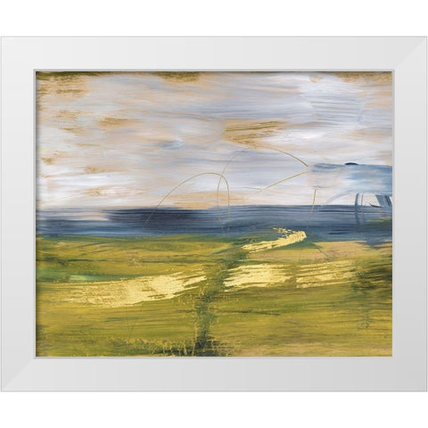 Sky and Land II White Modern Wood Framed Art Print by Combs, Joyce