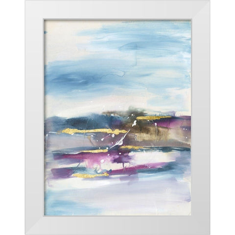 Passage I White Modern Wood Framed Art Print by Combs, Joyce
