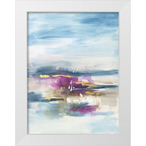 Passage II White Modern Wood Framed Art Print by Combs, Joyce
