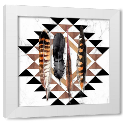 Santa Fe Skulls I White Modern Wood Framed Art Print by Parker, Jennifer Paxton