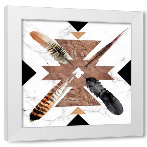 Santa Fe Skulls III White Modern Wood Framed Art Print by Parker, Jennifer Paxton