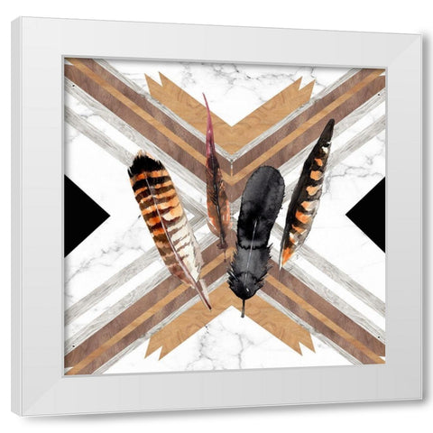 Santa Fe Skulls IV White Modern Wood Framed Art Print by Parker, Jennifer Paxton