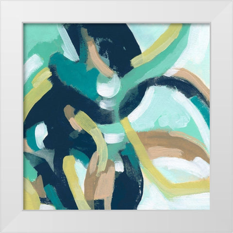Mint Synergy II White Modern Wood Framed Art Print by Vess, June Erica