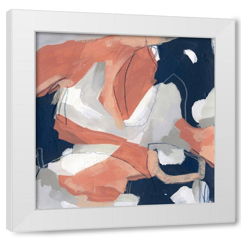 Sienna Cement III White Modern Wood Framed Art Print by Vess, June Erica