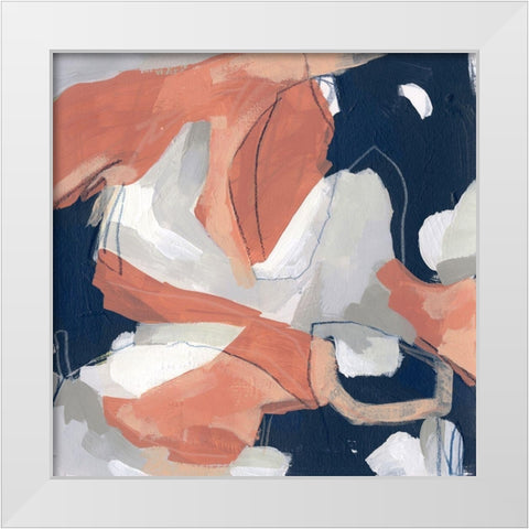 Sienna Cement III White Modern Wood Framed Art Print by Vess, June Erica