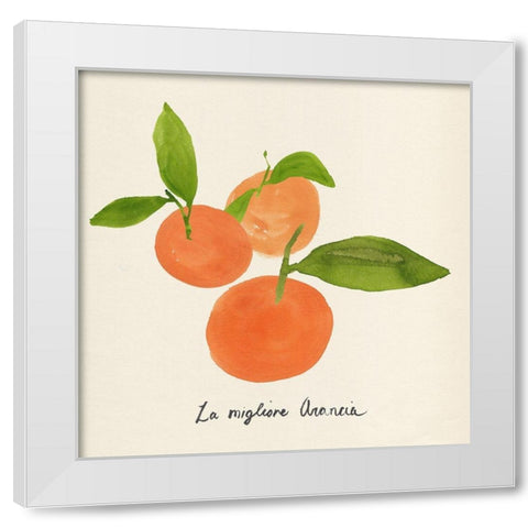 Citrus Trattare II White Modern Wood Framed Art Print by Warren, Annie