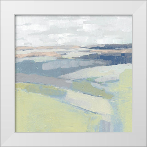 Pastel Prairie I White Modern Wood Framed Art Print by Parker, Jennifer Paxton