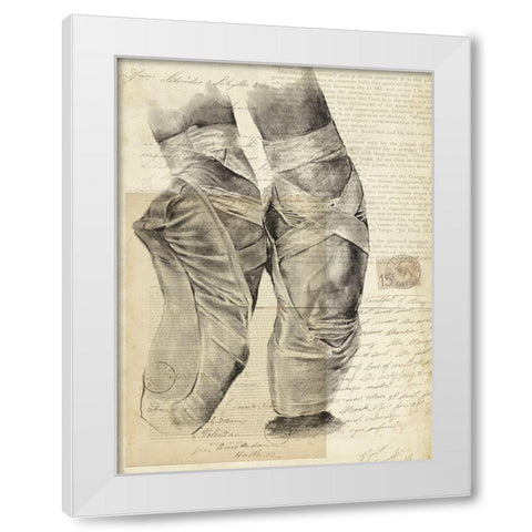On Pointe II White Modern Wood Framed Art Print by Parker, Jennifer Paxton