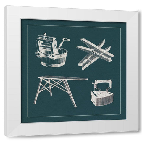 Laundry Tips IV White Modern Wood Framed Art Print by Popp, Grace