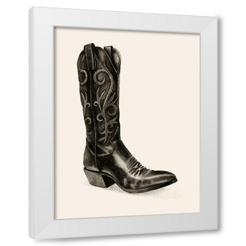 Shiny Boots I White Modern Wood Framed Art Print by Popp, Grace