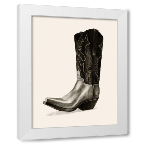 Shiny Boots II White Modern Wood Framed Art Print by Popp, Grace