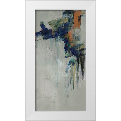 Traction I White Modern Wood Framed Art Print by Goldberger, Jennifer